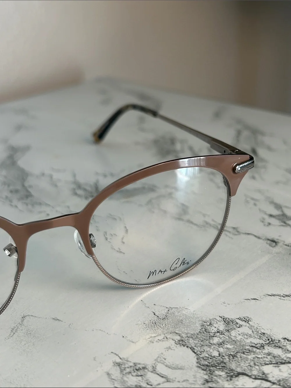 Max Cole MC 1518 Women’s Brown Cat-Eye Eyeglass Frames 50-19-145 NWT